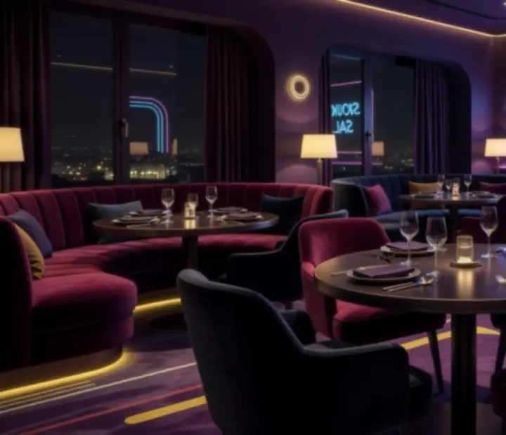 Soukromý lounge prostor v restauraci Wonderstar s. r. o. připravený pro firemní akci.